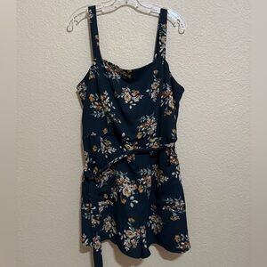 Floral Romper with Pockets